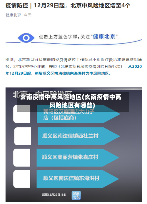 玄南疫情中高风险地区(玄南疫情中高风险地区有哪些)