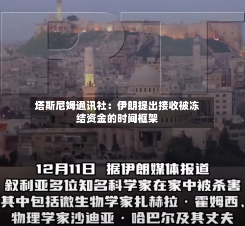 塔斯尼姆通讯社：伊朗提出接收被冻结资金的时间框架